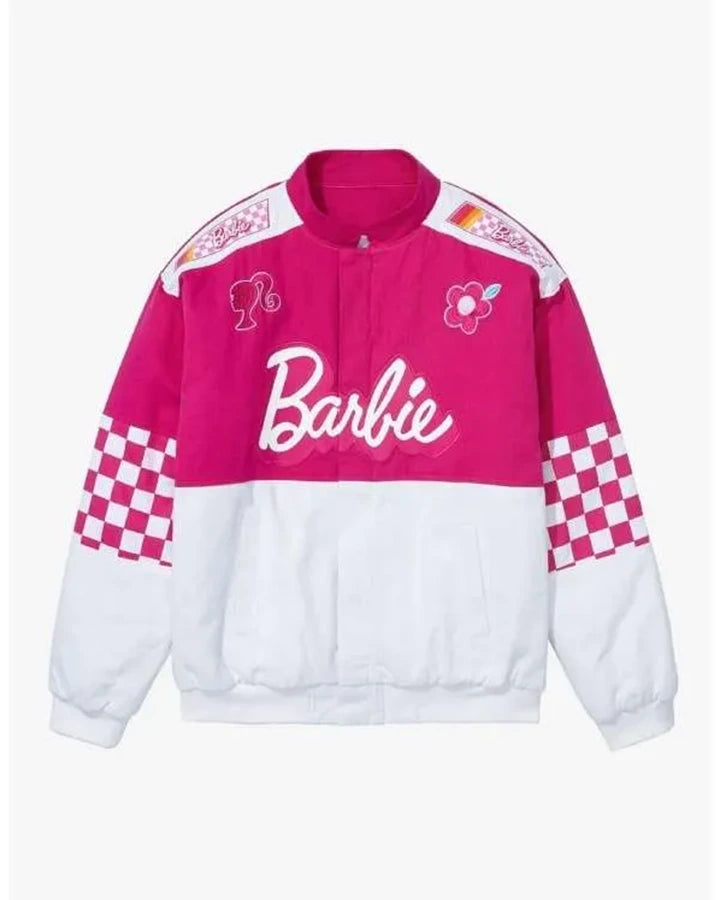 Barbie-Racer-Satin-Varsity-Jacket