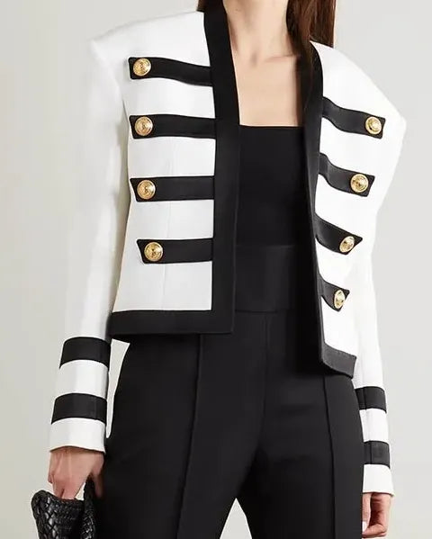 Camille S02 white military jacket