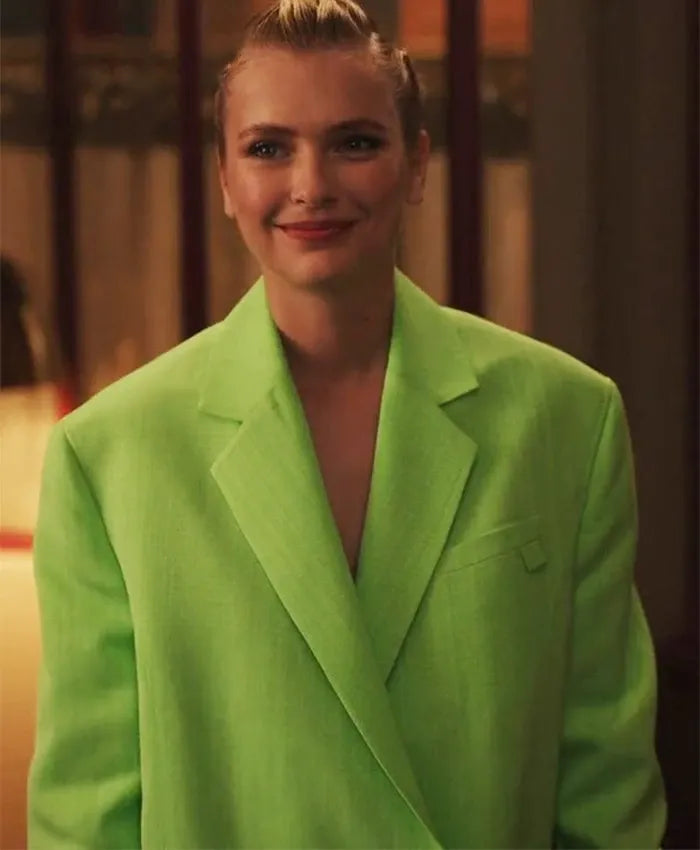 Camille stylish green coat