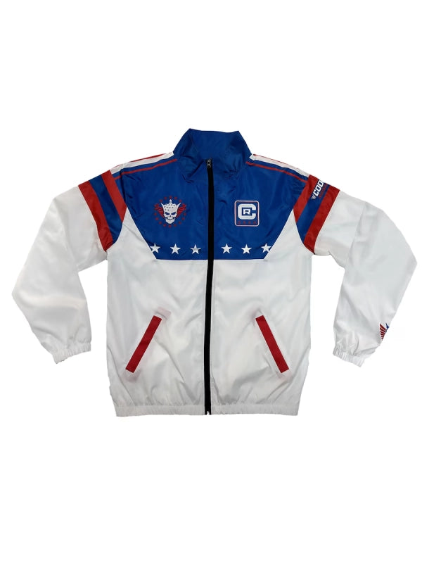 Cody-Rhodes-Nightmare-Windbreaker-Jacket-White-and-Blue