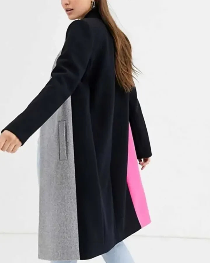 Emily Cooper black and pink coat
