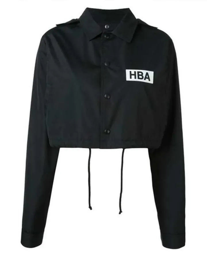 Emily Cooper black cropped jacket
