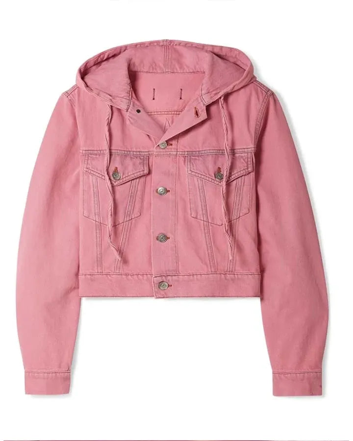 Emily Cooper pink denim jacket