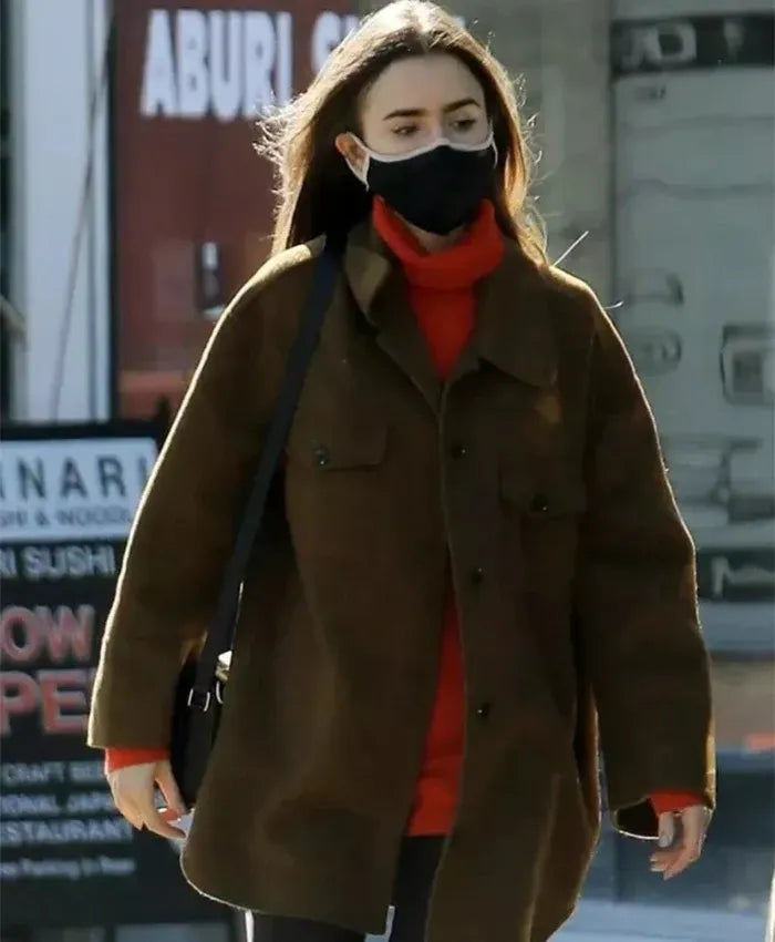 Emily Cooper stylish brown jacket