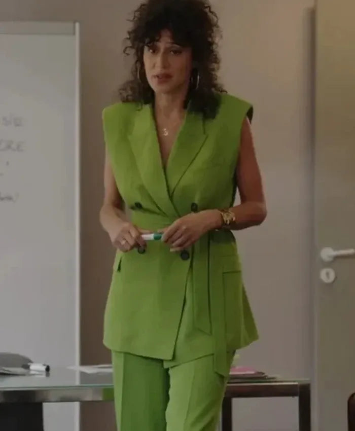 Emily in Paris Céline green outfit