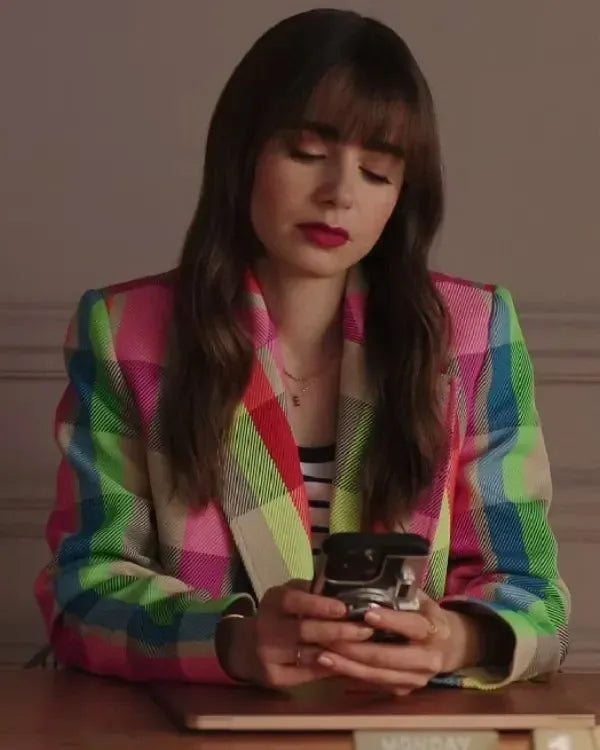Emily in Paris Lily Collins blazer