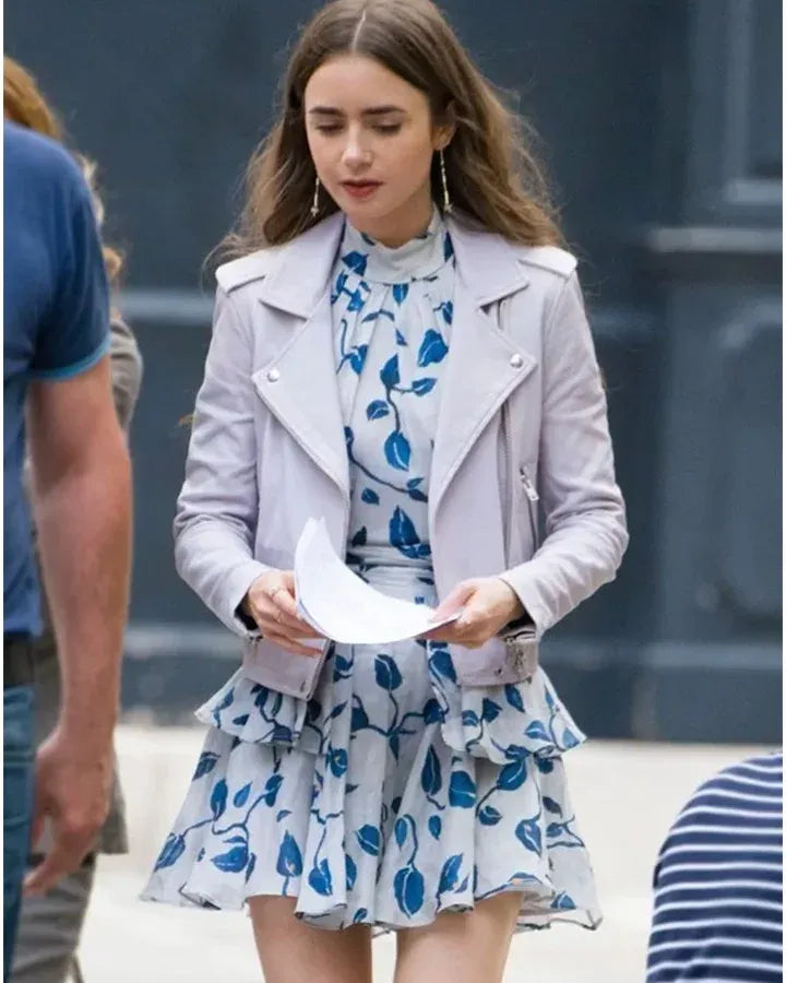 Emily in Paris Lily biker jacket