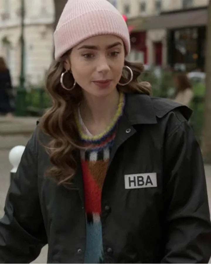 Emily in Paris Lily black cropped jacket
