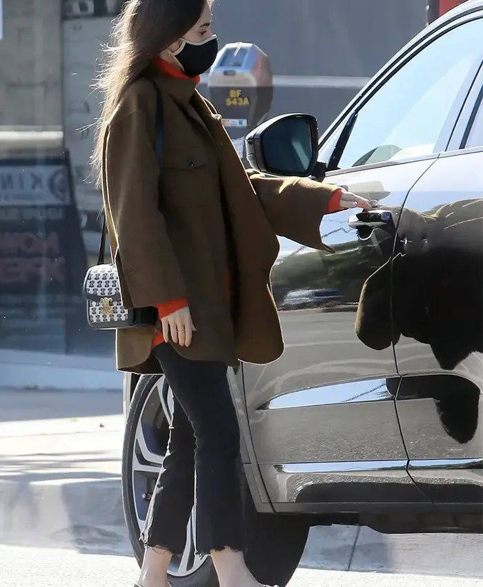 Emily in Paris Lily brown jacket