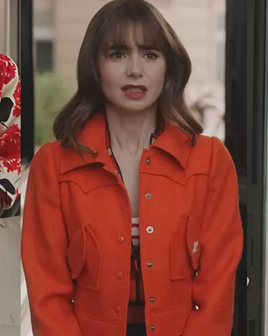 Emily in Paris Lily orange jacket