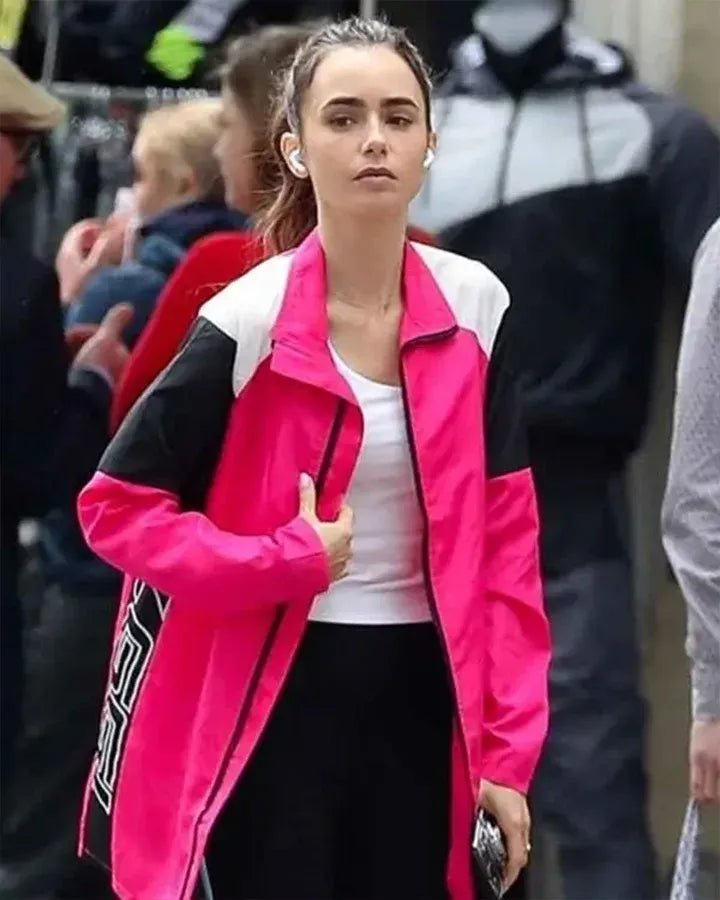 Emily in Paris Lily pink jacket