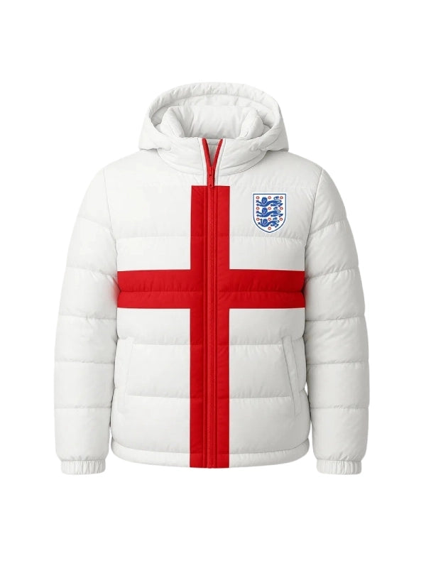 England-Lionesses-White-Hooded-Puffer-Jacket