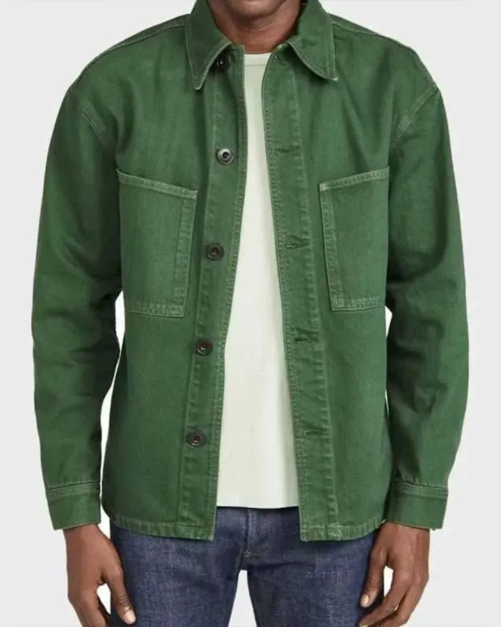 Gabriel green jacket Emily In Paris cotton style with free worldwide shipping