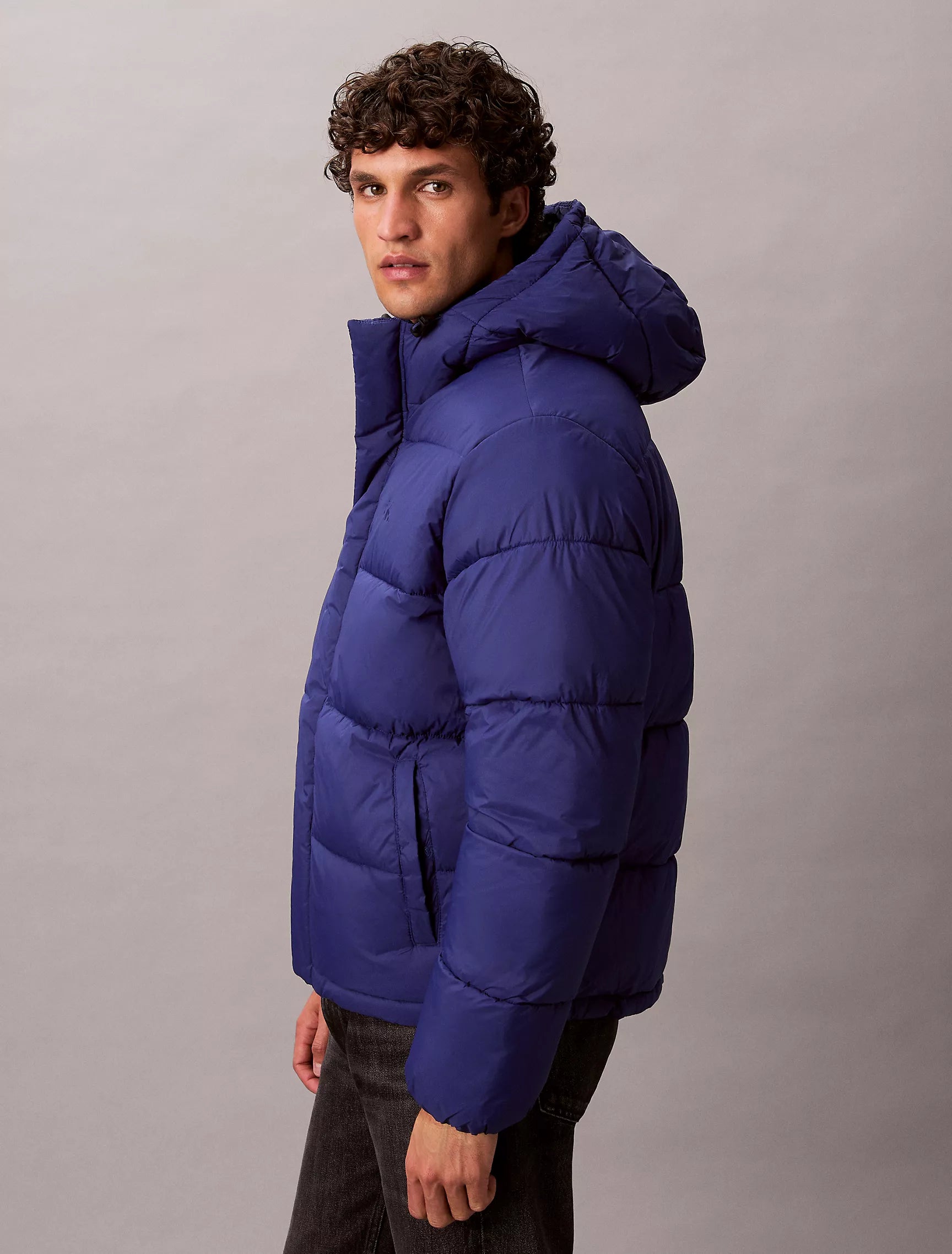 Hooded_Puffer_Blue_Jacket_Side
