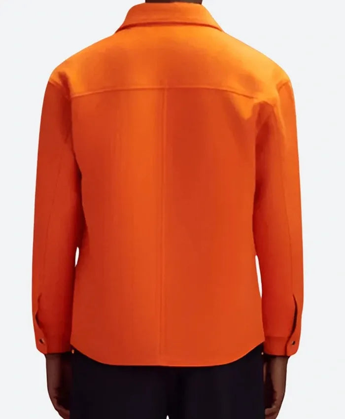 Julien orange wool jacket