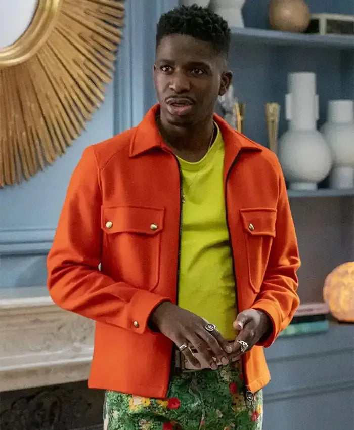 Julien stylish orange jacket