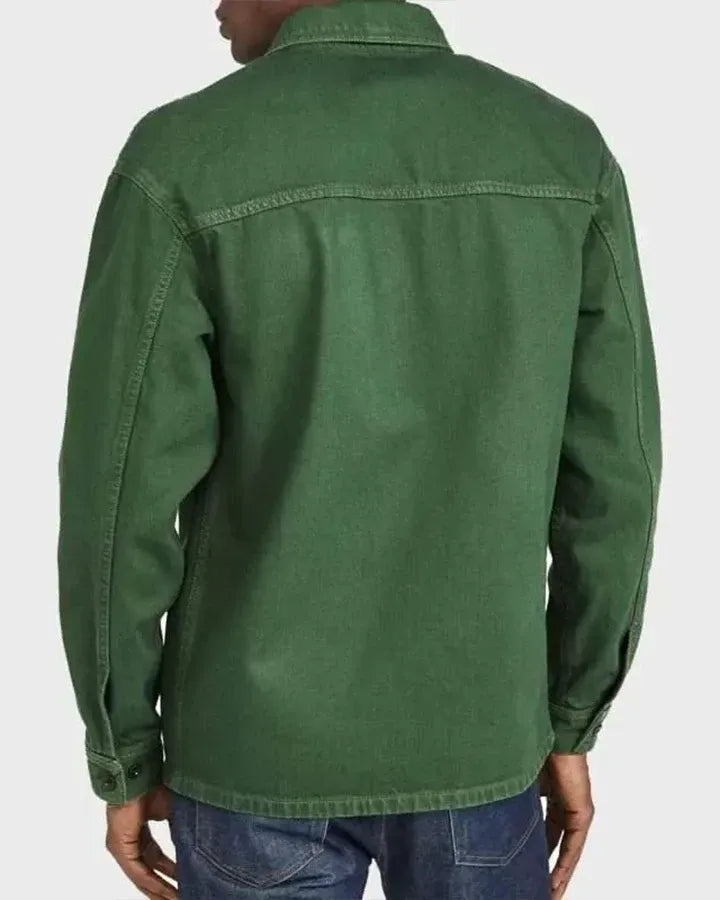 Lucas Bravo Emily In Paris Gabriel cotton green jacket premium quality