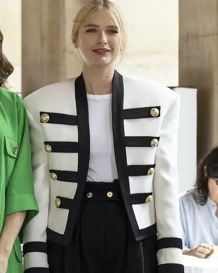 Military style jacket Emily in Paris S02