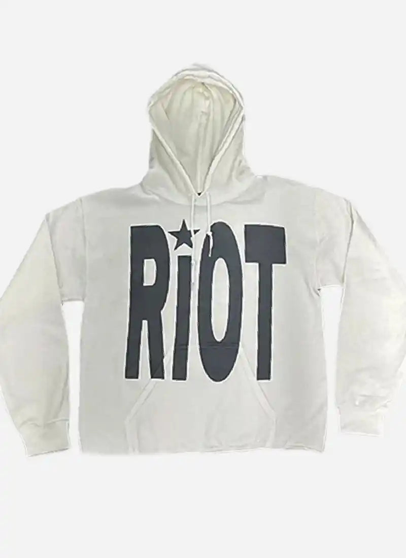 Riot-Oversized-white-Hoodie