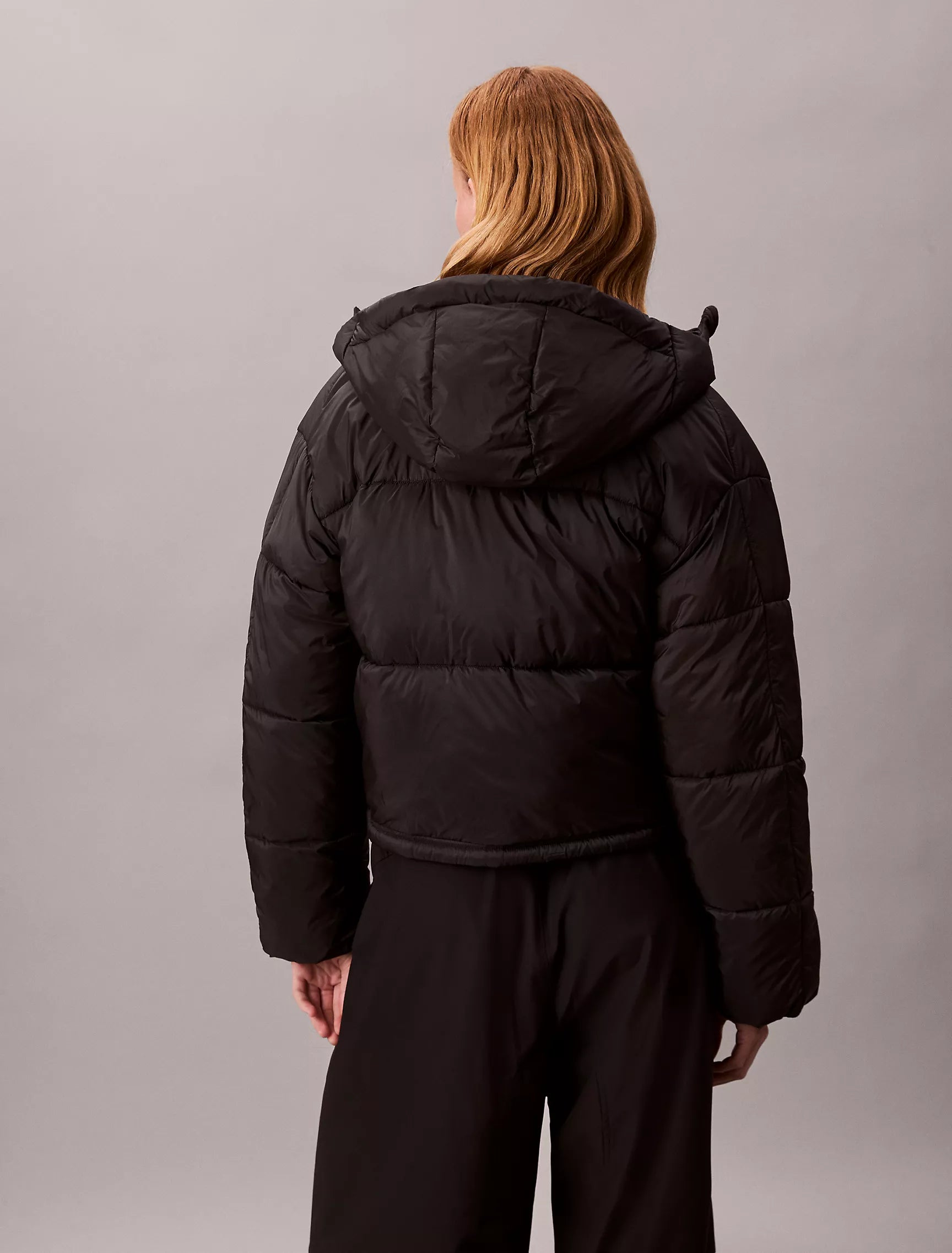 Short Puffer Black Jacket