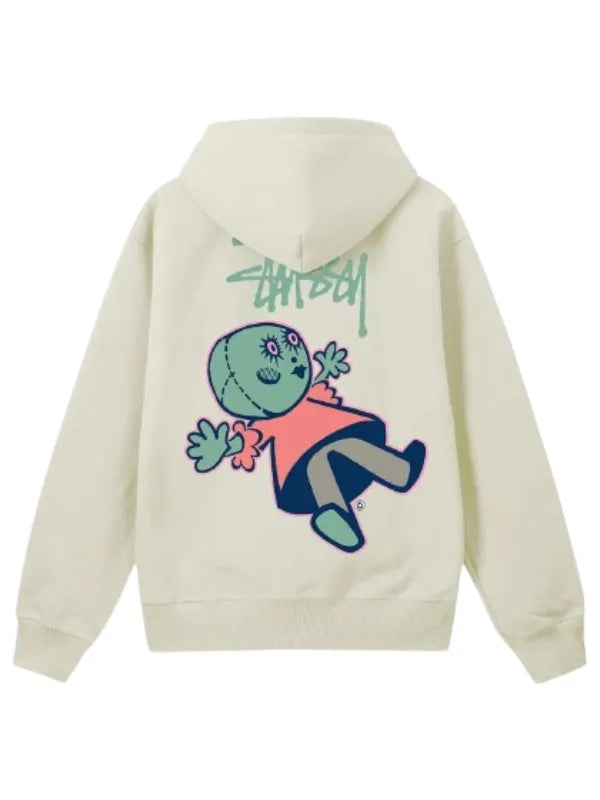 Stussy-Dollie-White-Zip-Up-Hoodie
