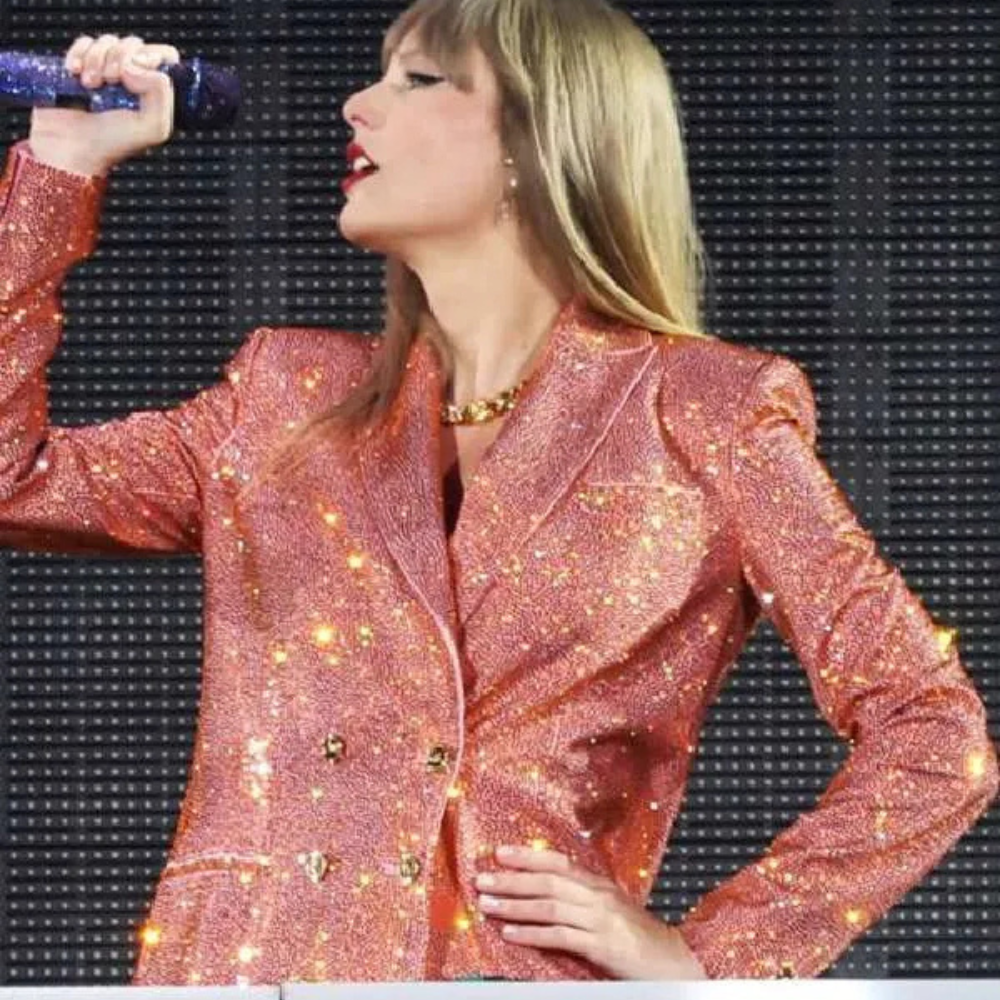 Taylor Swift Orange Sequin Blazer Eras Tour