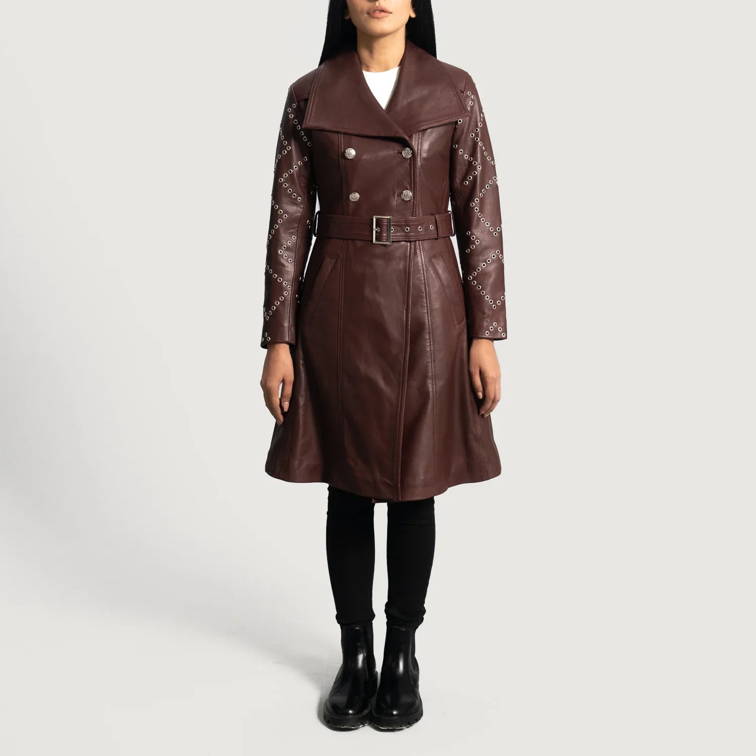 Womens_Mia_Maroon_Leather_Trench_Coat